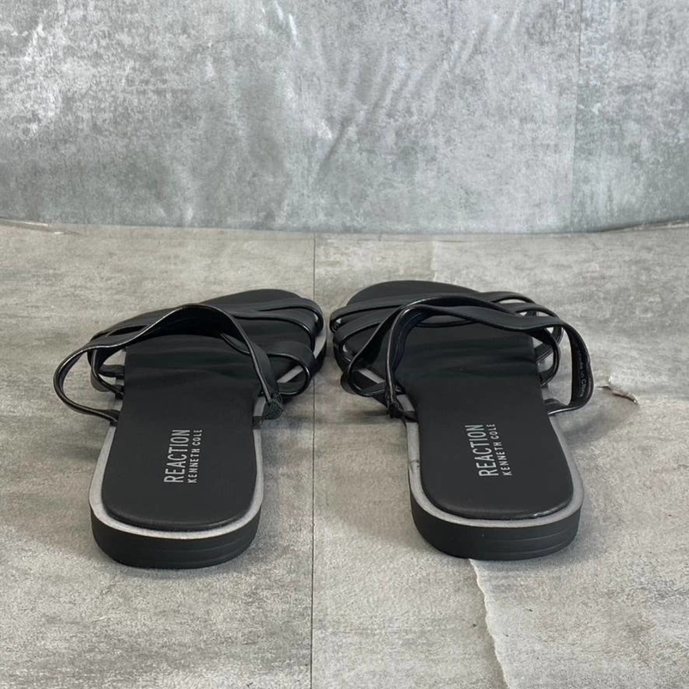 Kenneth Cole Reaction Women's Black Sloan Four Band Slide Flat Sandals SZ 6 - Picture 8 of 11